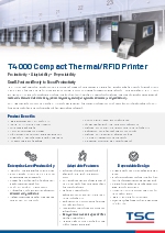 Impresora trmica de cdigos de barras - T4000 / T4000 RFID (EN)