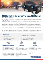 Impresora trmica de cdigos de barras - T6000e / T6000e RFID (EN)