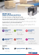 Impresora de etiquetas de cdigo de barras industrial - Serie MX241P (EN)