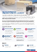 Impresora de etiquetas de cdigo de barras industrial - Serie MX241P (ESP)
