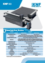 KNF 90 - Mesa de corte gran formato