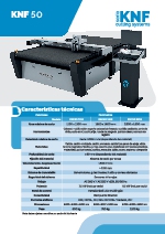KNF 50 - Mesa de corte pequeo y gran formato