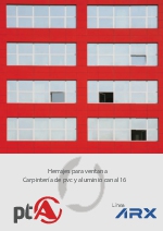 Herrajes para ventana Carpintera de pvc y aluminio canal 16