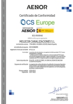 Certificado OCS Alczar_CEE21CCSEG000042_ES_2024-01-12.pdf MOLECOR CANALIZACIONES