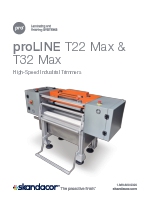 proLINE T22 Max & T32 Max -Cortadoras Industriales de gran velocidad