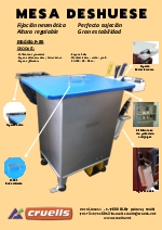 Mesa de deshuese modelo F-86