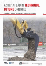 Implementos Cangini: Enganches rpidos, actuadores hidrulicos y cazos