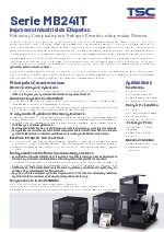 Impresora de etiquetas de cdigo de barras industrial - Serie MB241 Linerless (ESP)