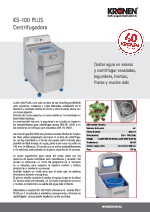 Centrifugadoras Kronen SERIE KS PLUS
