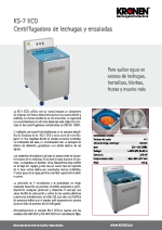 Centrifugadoras Kronen SERIE KS ECO