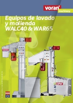 Elevadores de lavado y triturado SERIE WA