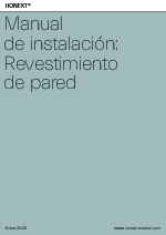 Manual de instalaci�n: Revestimiento de pared Honext