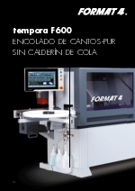 Encoladoras de canto temporaF600