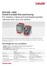 IPS 200i/400i - Kamerabasierter Positionssensor