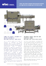 T�nel de lavado y barrido de moldes de jam�n y paleta autom�tico