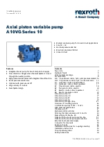 Bombas REXROTH A10VG Series 10