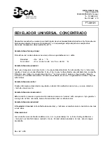 Revelador universal concentrado