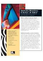 Impresoras Metlicas de Cdigos de Barras Trmicas y En Demanda, Z Series de Zebra