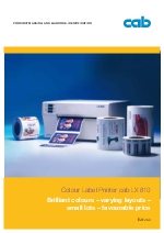 Impresora color cab LX 810