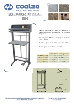 Soldadores de bolsas de polietileno o materiales complejos termosoldables, SB-1