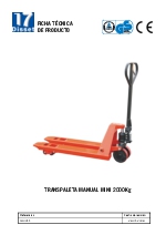 Transpaleta manual MINI para 2.000 kg