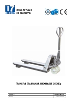 Transpaleta manual de acero inoxidable para 2.000 kg