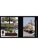 Mobiliario urbano adaptado en acero corten.Personalizacin de jardineras