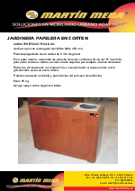 Ficha tecnica jardinera-papelera combinando acero corten y acero inoxidable