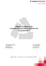 Manual de seleccin de Seguridad Leuze electronic