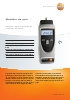 Medidor de rpm para la medición sin contacto y mecánica-testo 470