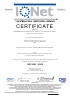 Certificado EN 9001: 2008 The International certification Network