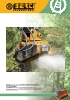 Trituradoras forestales hidráulicas Berti - en punta de retro - serie EFX/SB