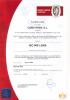Certificate of quality ISO 9001