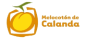 Logotipo de C.R.D.O. Melocotón de Calanda