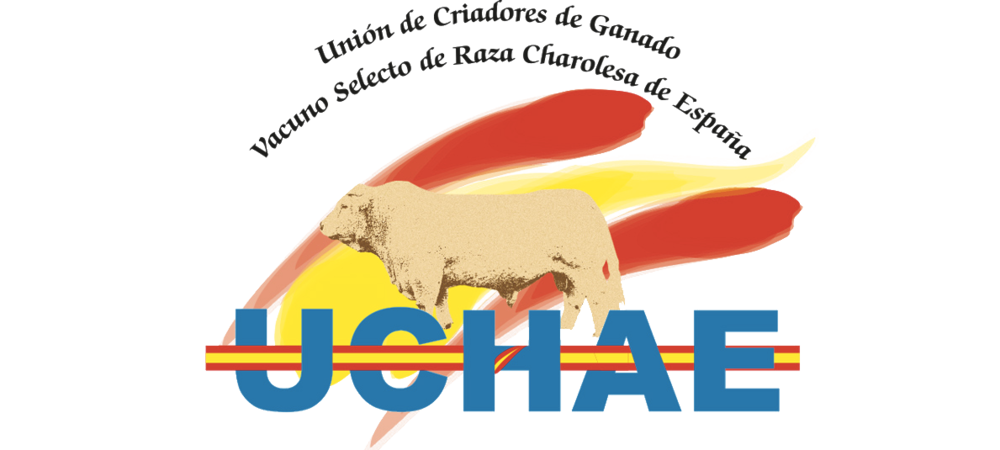 Logotipo de Unión Criadores Ganado Vacuno Raza Charolesa España (UCHAE)