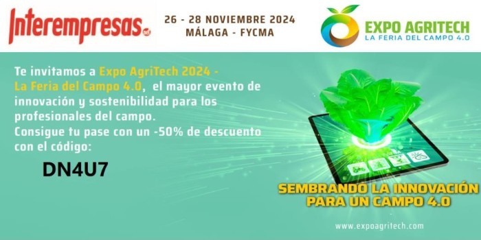 Imagen del artculo Quiere visitar la nueva feria Expo Agritech 2024? Benefciese de nuestra promocin