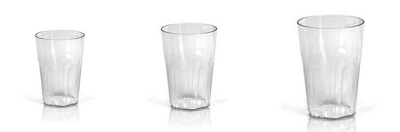 Foto de Vasos transparentes de policarbonato