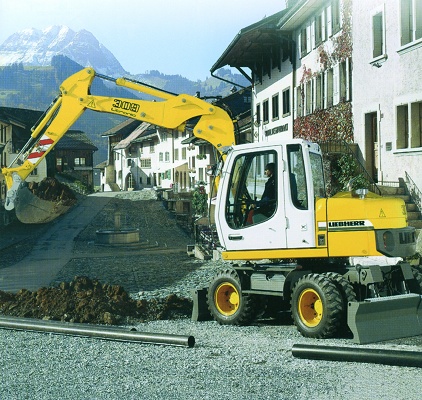 Foto de Excavadoras sobre ruedas