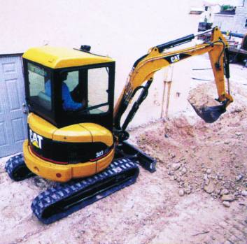 Foto de Miniexcavadora hidráulica