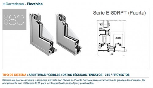 Foto de Perfiles de aluminio para puertas