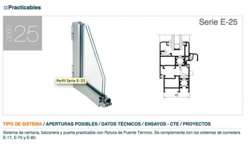 Foto de Perfiles de aluminio para puertas y ventanas