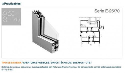 Foto de Perfiles de aluminio para ventanas, balconeras y puertas