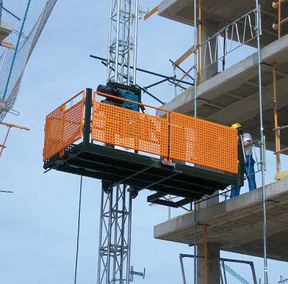 Foto de Montacargas de piñón y cremallera para materiales
