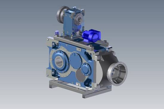 Foto de Reductores industriales con bridas de extrusión