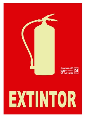 Foto de Señales extintor con texto