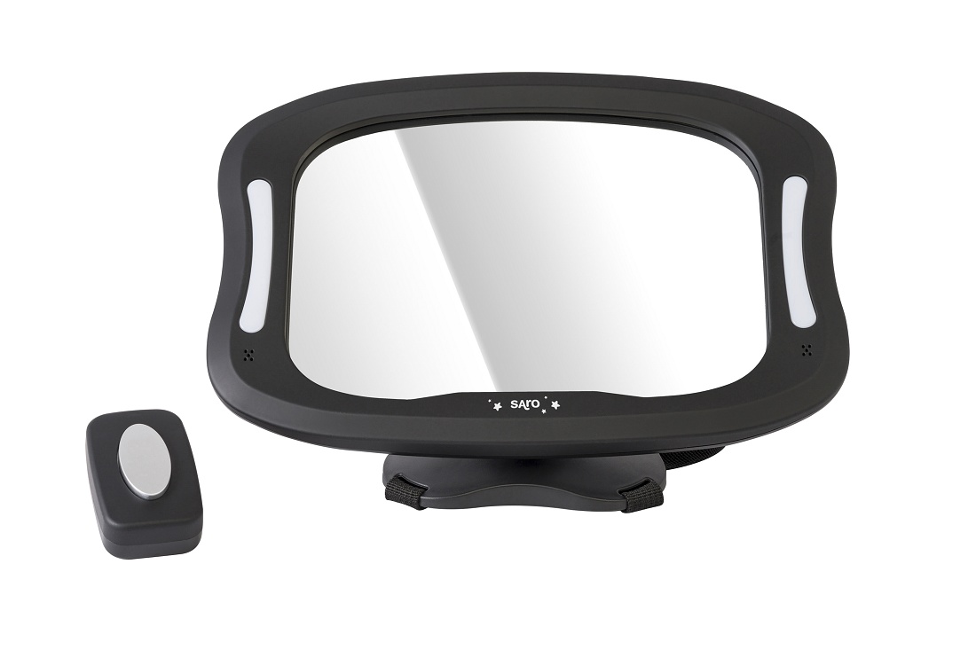 Maxi espejo de seguridad 360º con luz