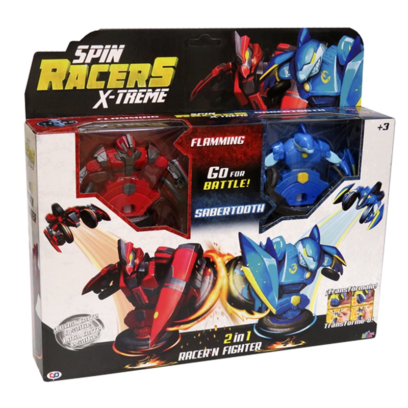 Foto de Pack de 2 Spin Racers-Flamming y Sabertooth