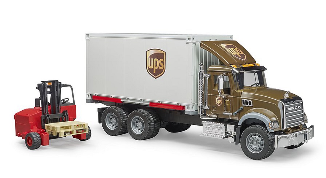 Foto de Camión de logística UPS de juguete