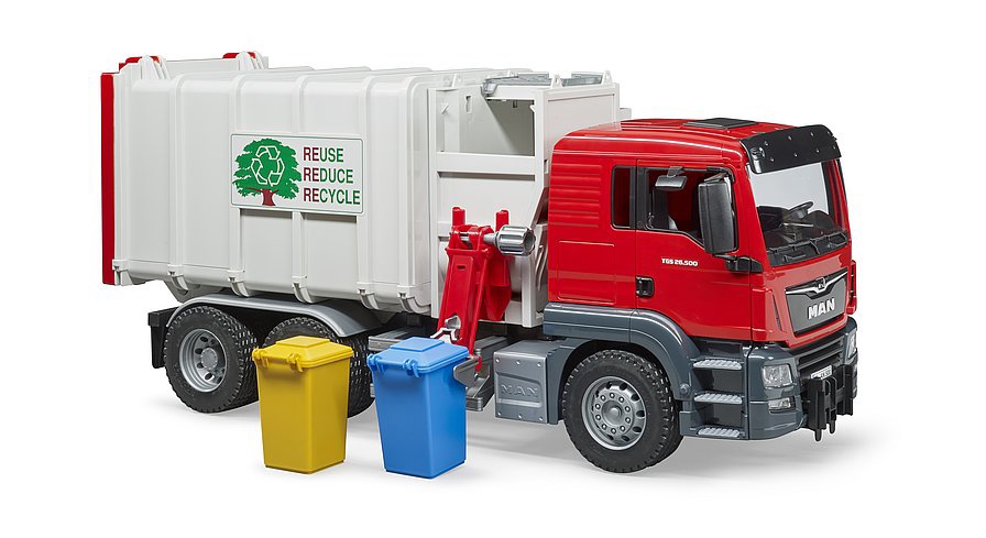 Foto de Camión de basura con cargador lateral de juguete