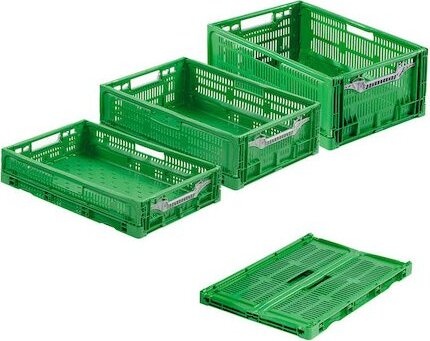 Cajas de plástico plegables Nettuno - Almacenaje y logística - Cajas de  plástico plegables